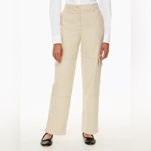 Wilfred Free Utility Cargo Pants Beige Canvas‎ Workwear Style Size 6